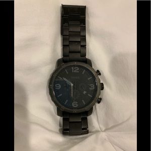 Fossil black tone stainless steel watch